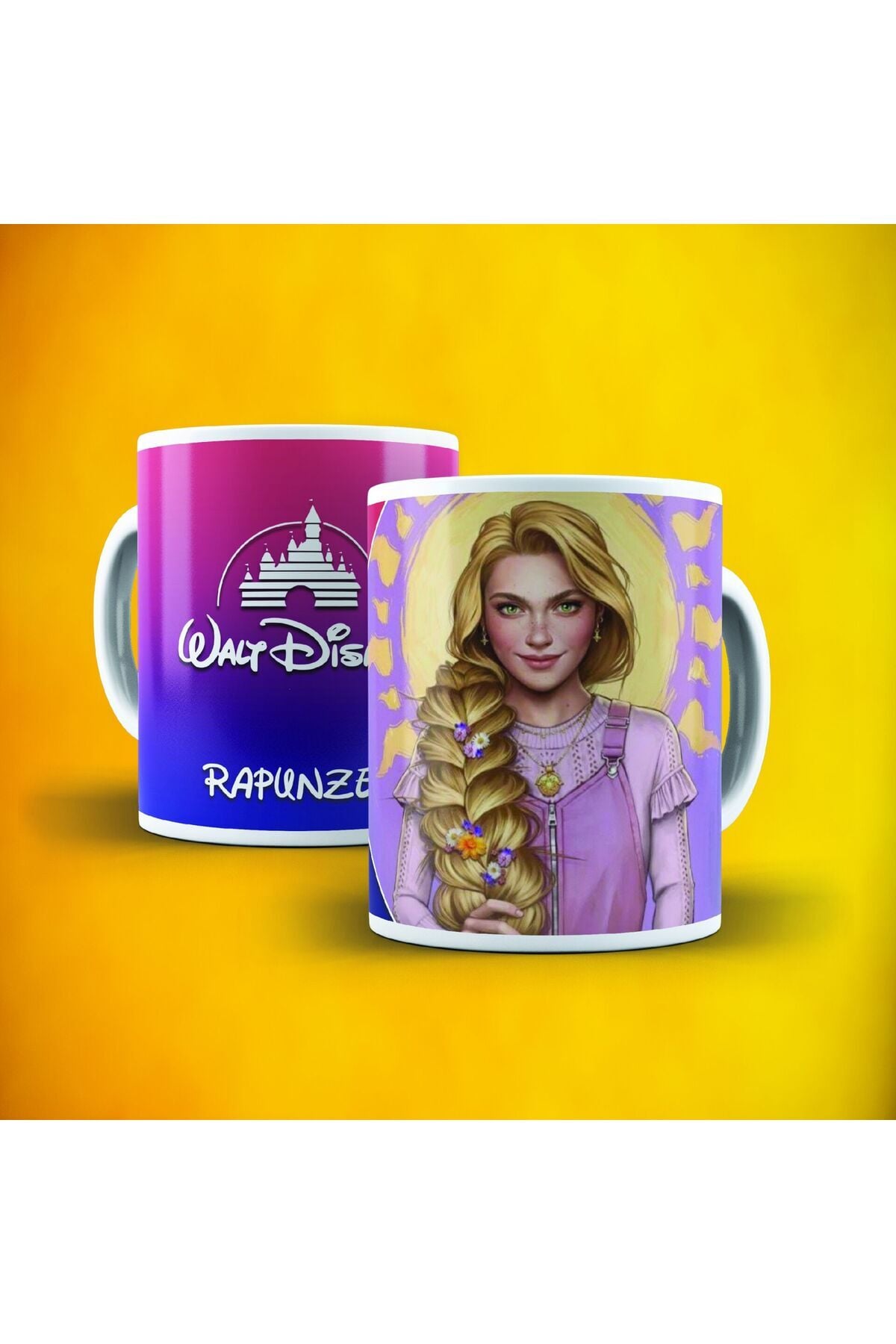 DİSNEY RAPUNZEL BASKILI KUPA BARDAK